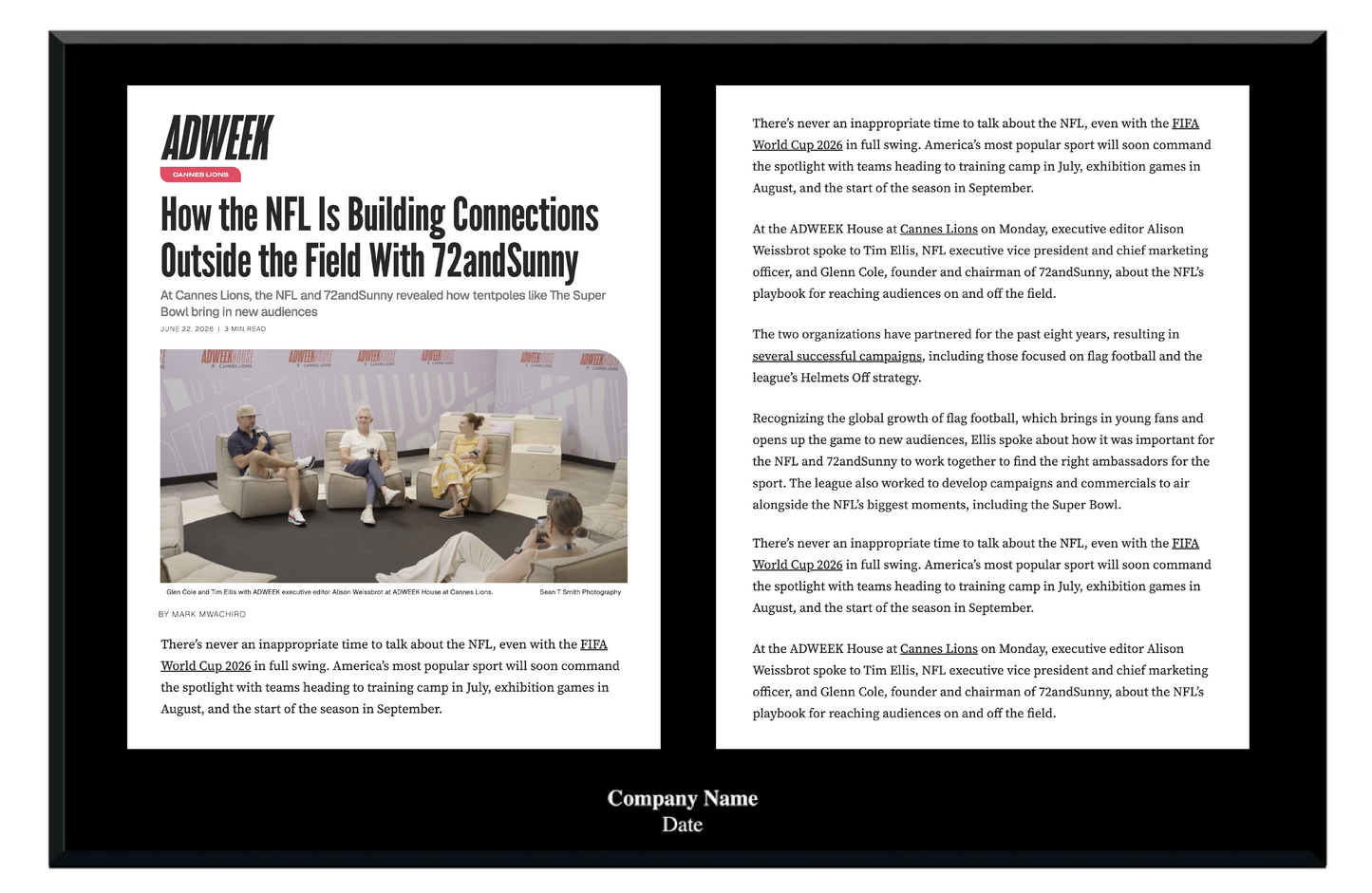 Two Page Reprint
