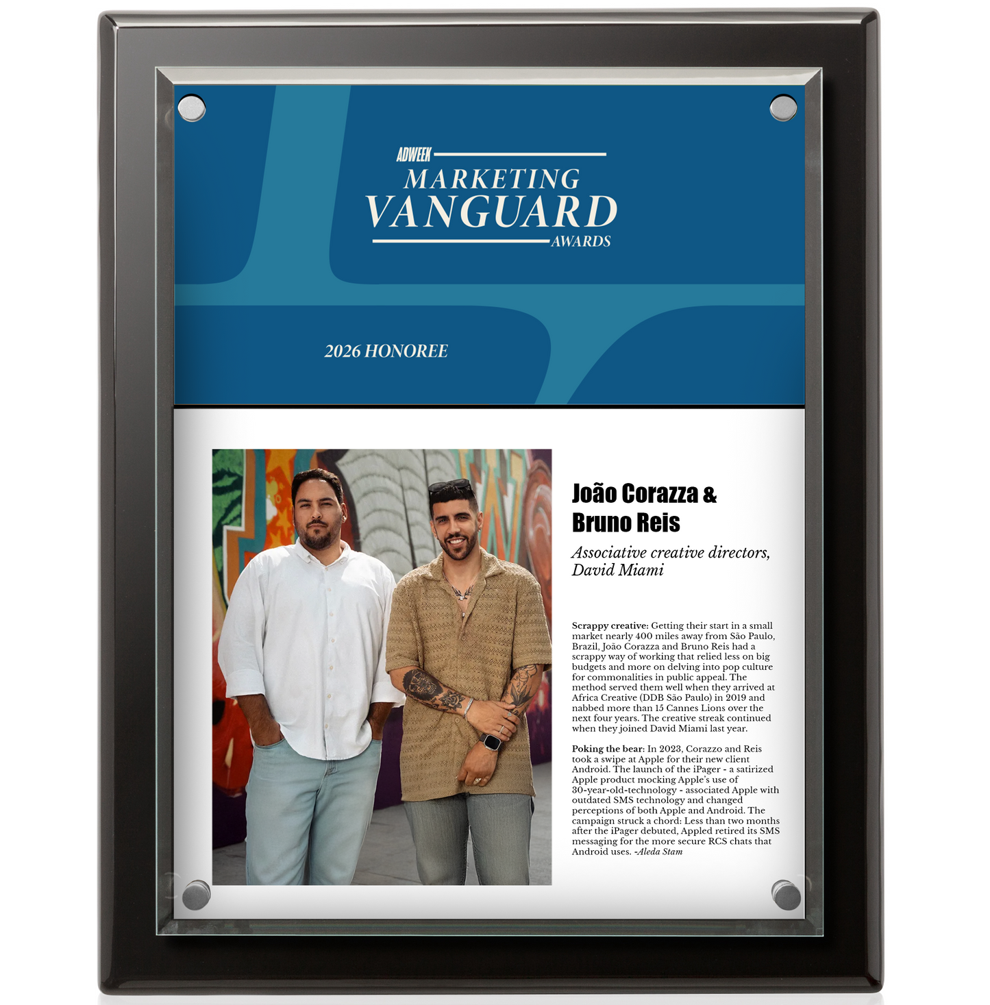 Marketing Vanguard Trendsetter Deluxe Award