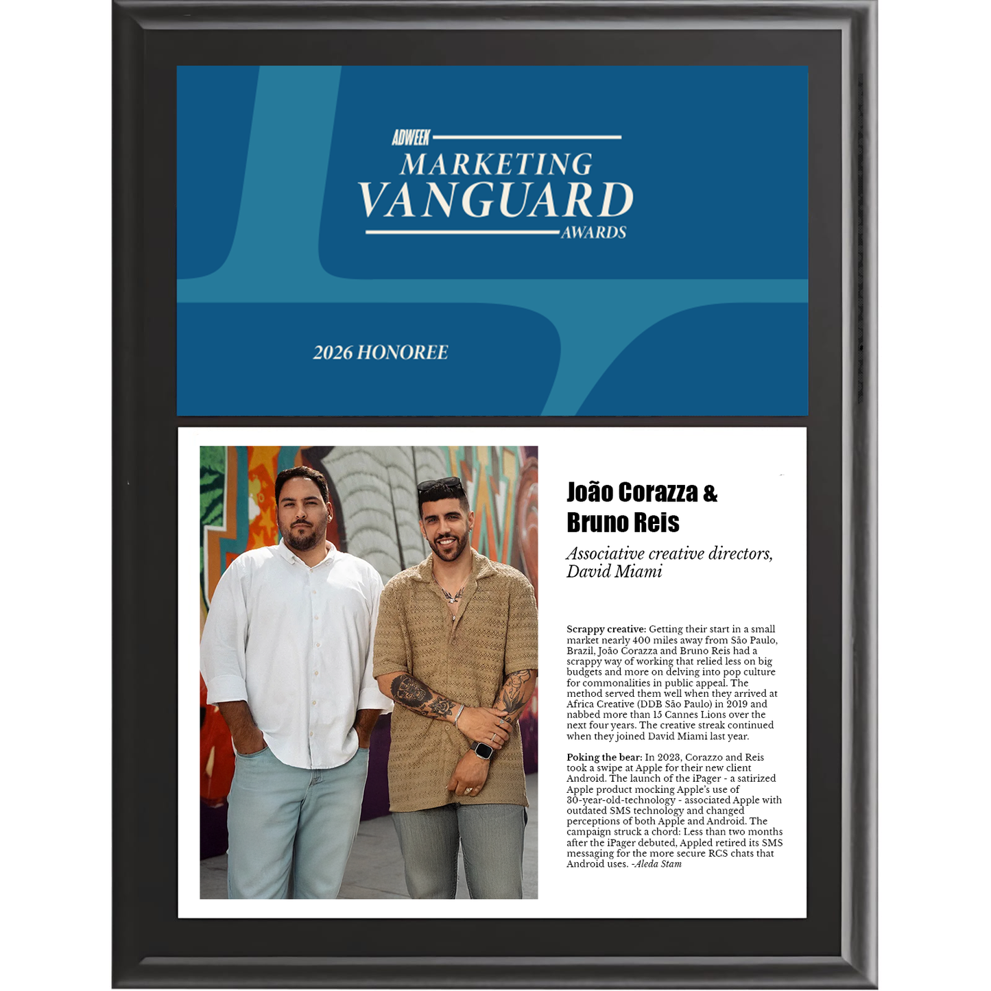 Marketing Vanguard Trendsetter Award