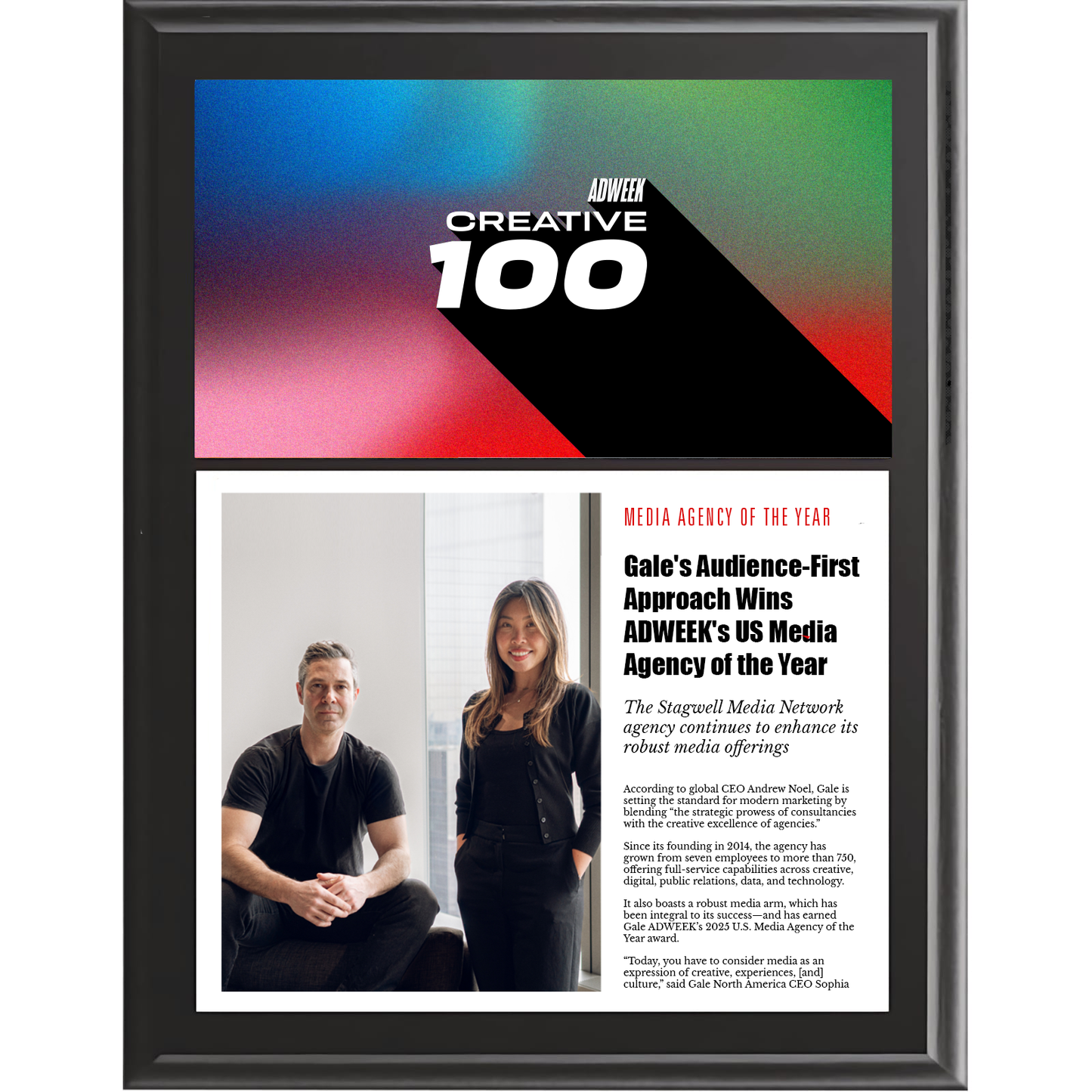 Creative 100 Trendsetter Award