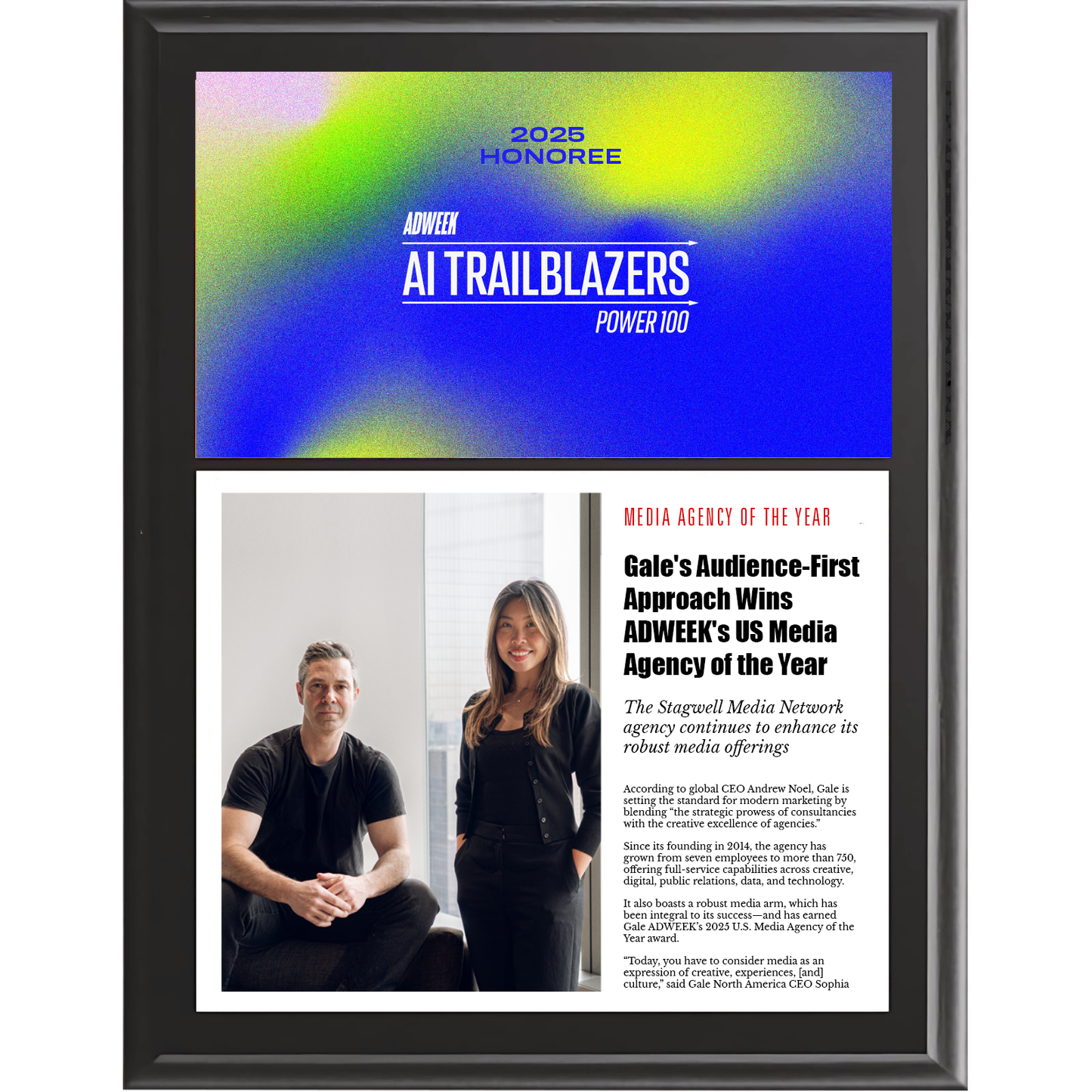 2025 AI Trailblazers Power 100 Trendsetter Award