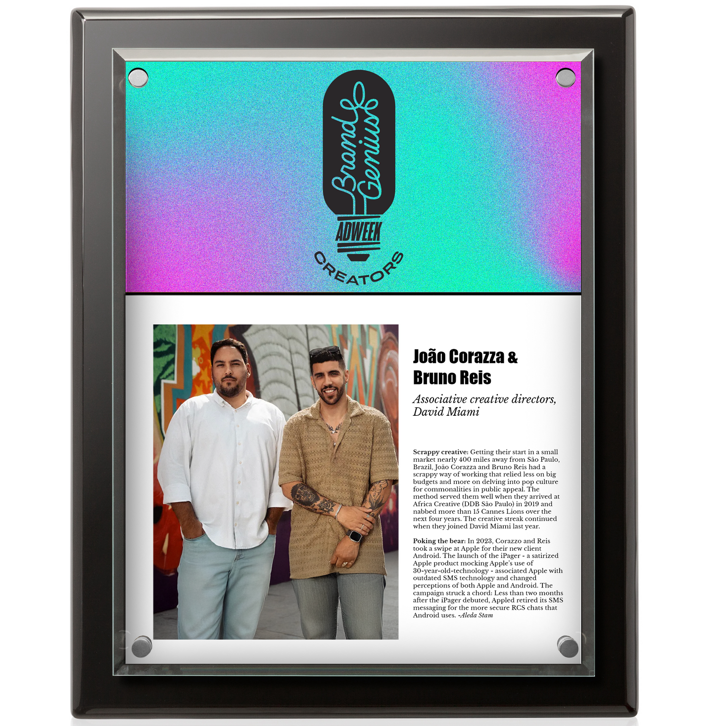 Brand Genius Creator Trendsetter Deluxe Award