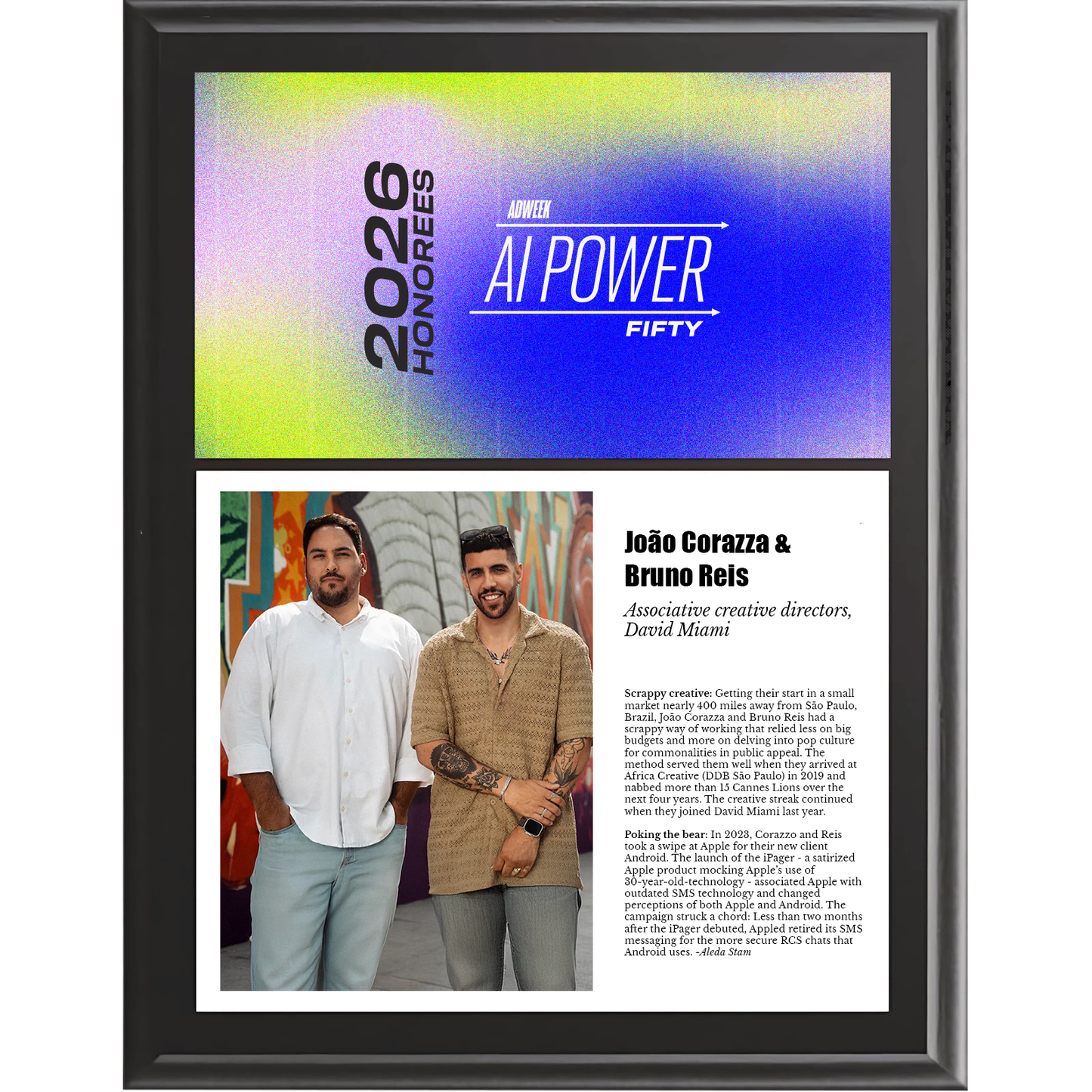 AI Power 50 Trendsetter Award