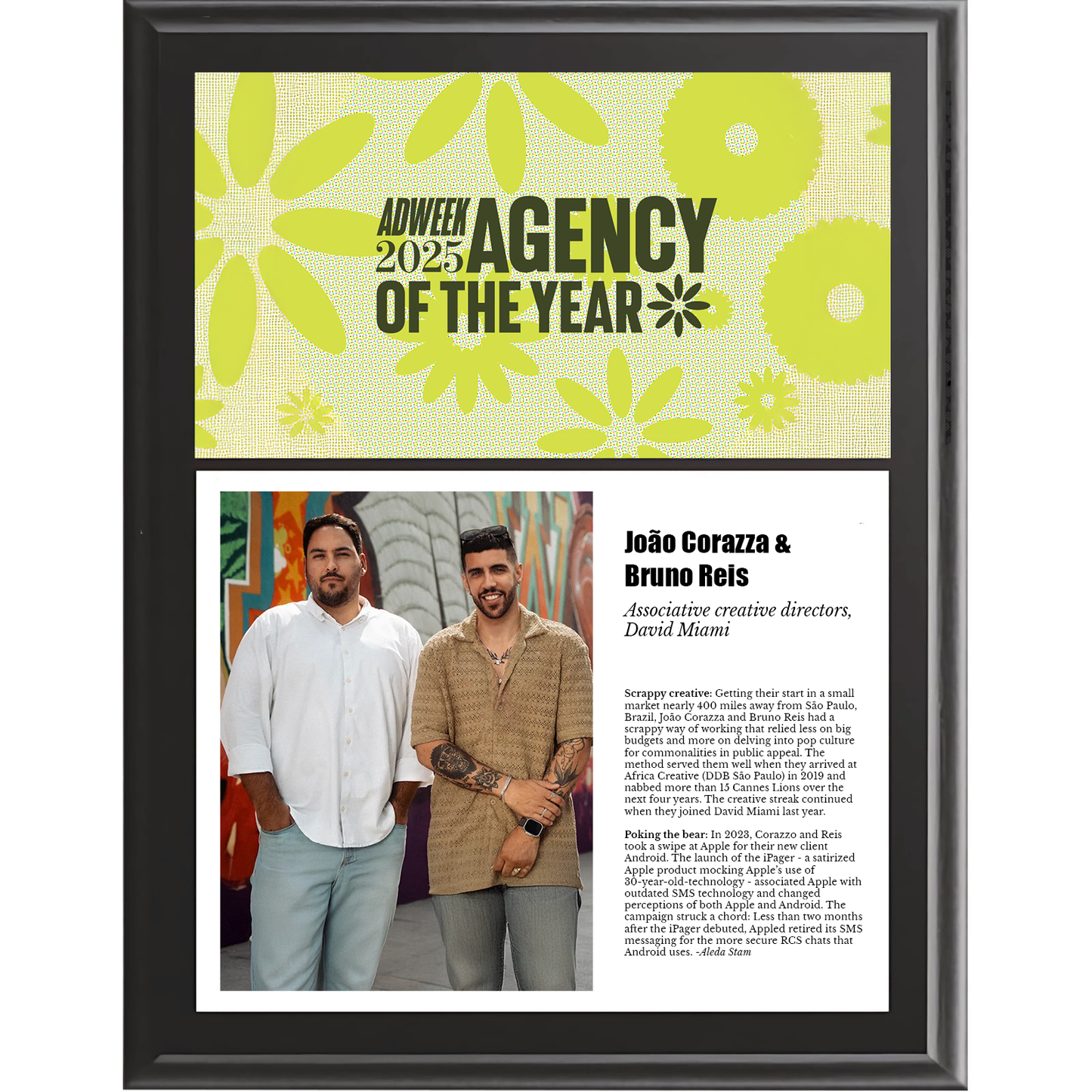 Agency of the year Trendsetter Award